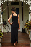 Bamboo Maxi Dress - Black